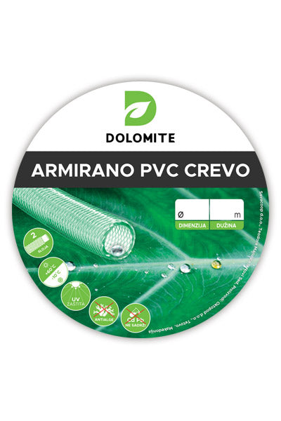 Armirano pvc crevo zeleno 1/2C 25 m-Dolomite