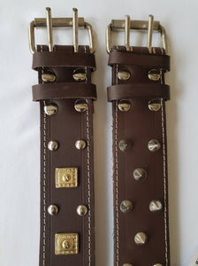 Ogrlica kožna ukrasna 50mm Lux