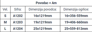 Povodac am više boja i veličina