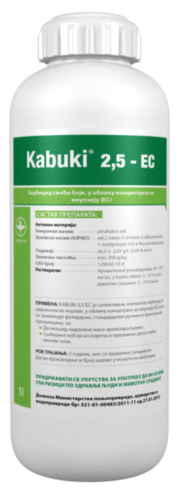 Kabuki 2.5-EC  (piraflufen-etil 26,5g/l)